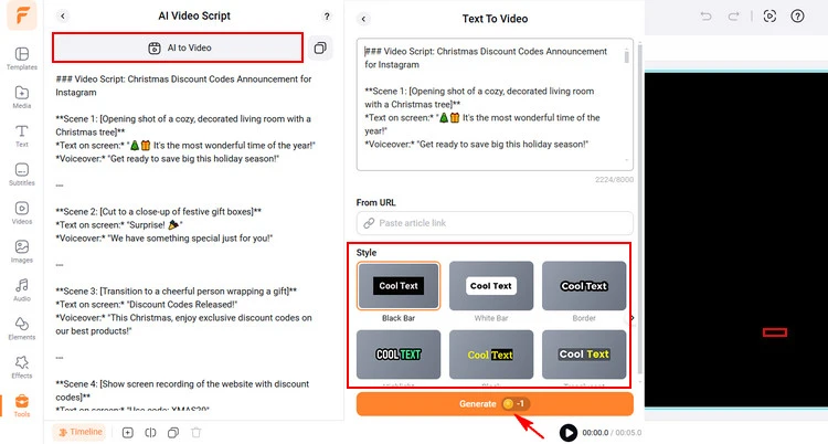 The First Way to Convert Script to Video