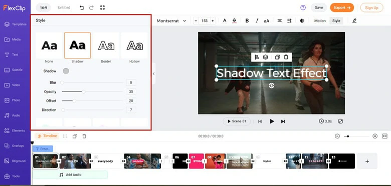 Add Shadow Effect to Your Text