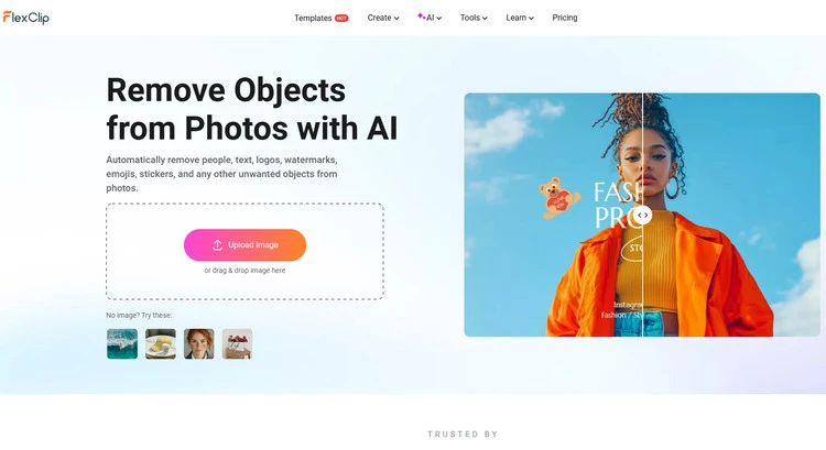 AI Object Remover - FlexClip