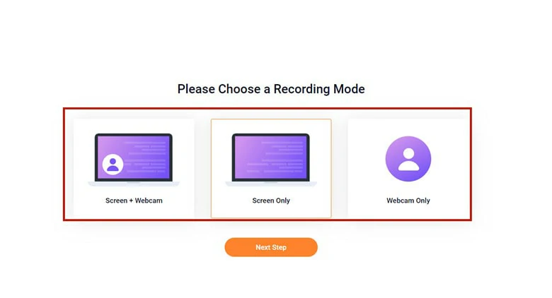 Select the Screen Recording Mode You Want to Capture Discord Screen for Sharing