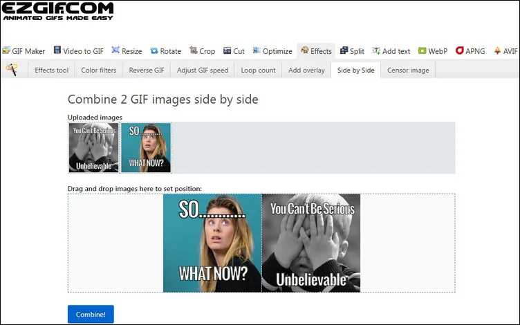 How to edit GIFs online  Cut, combine and add text to GIFs 