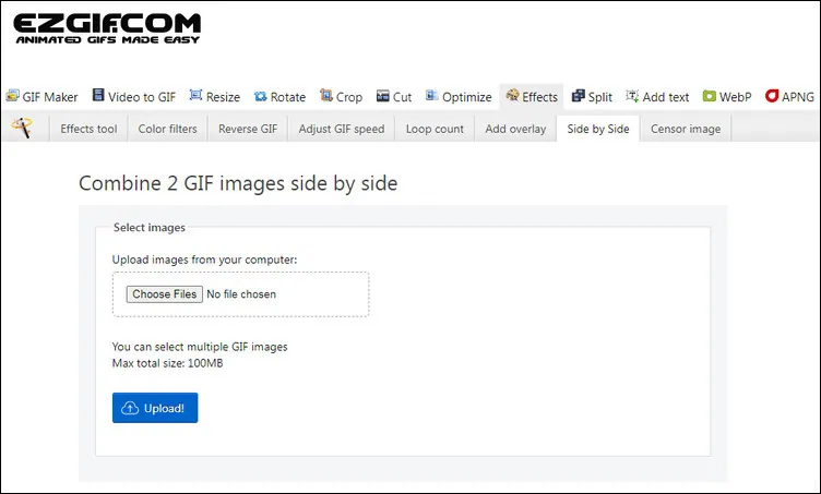 Combine GIFs Online for Free - No File Upload Required