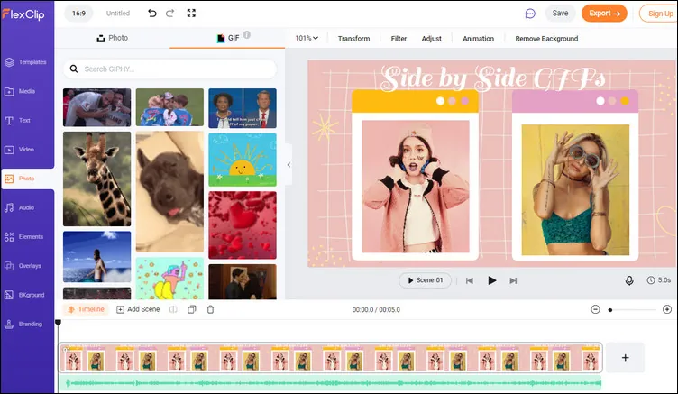 Combine Multiple GIF Files - Merge Animated Images - Online, Free