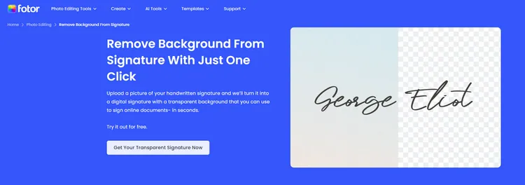  How to make a transparent background on a signature