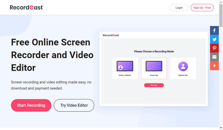 Free Online Screen Recorder and Editor for Windows & Mac