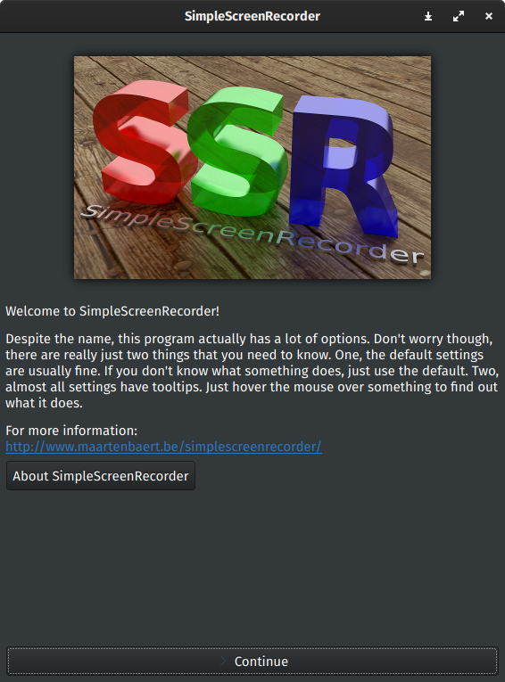 Use SimpleScreenRecorder to Record Screen Freely.