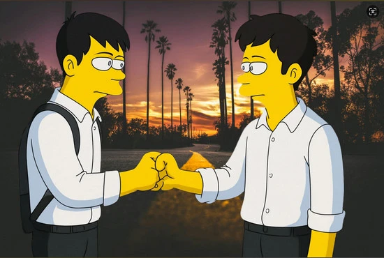 Change Background for AI Simpsons Character - FlexClip