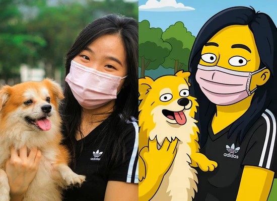 AI Simpsons Character Example - FlexClip