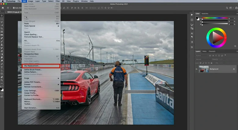 Enable the Sky Replacement Feature in Photoshop