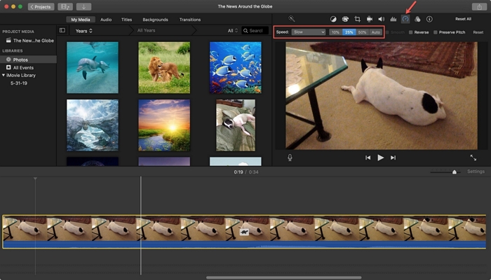 Slow Down a Video on iMovie