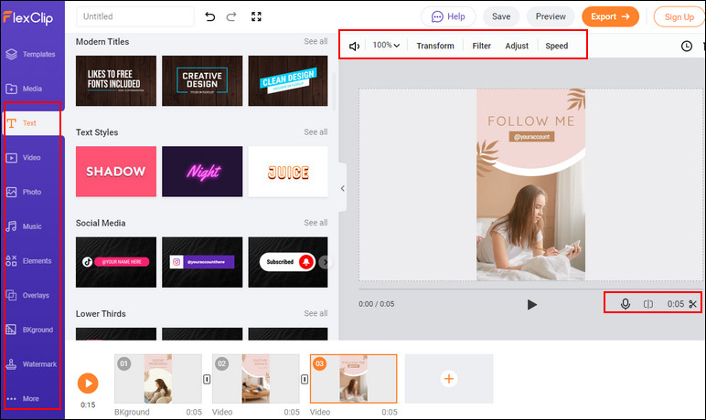 Make Slow Motion Videos for Instagram Online for Free - More Edits