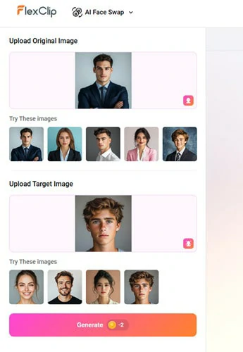 Hit on Generate Button to Begin