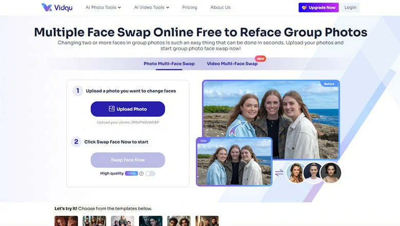 Multi-faces Swap in Photo - Mio Create