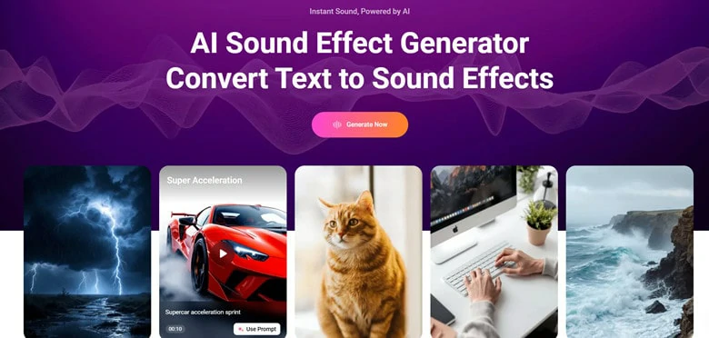 Access FlexClip's AI Sound Effect Generator to Get Started