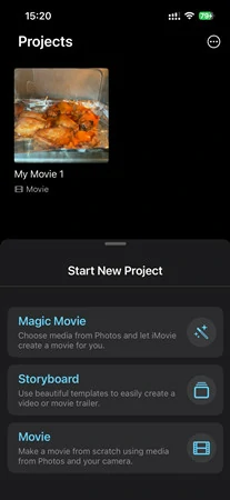 Open iMovie and Import Your Media