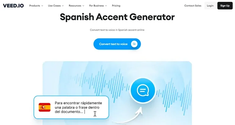 Spanish Text to Speech Converter - Veed