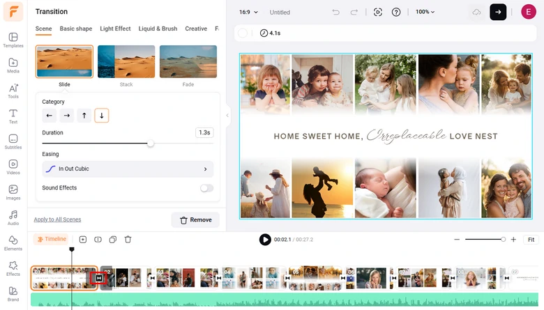 Basic Editing Tools in Timeline