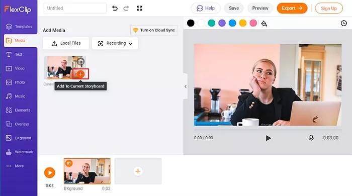 Speech Bubble Maker FlexClip - Step 2
