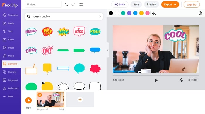 Speech Bubble Maker - FlexClip Overview