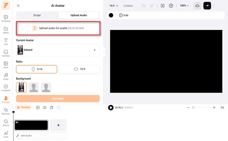 Upload a Speech File