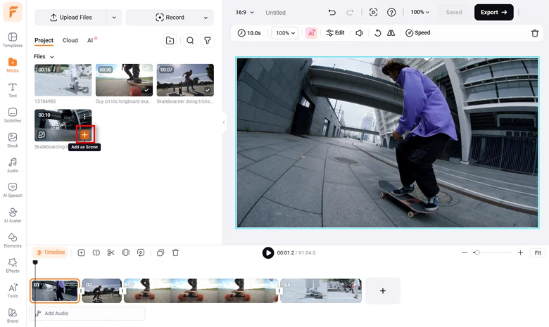 Upload Media Resources to FlexClip