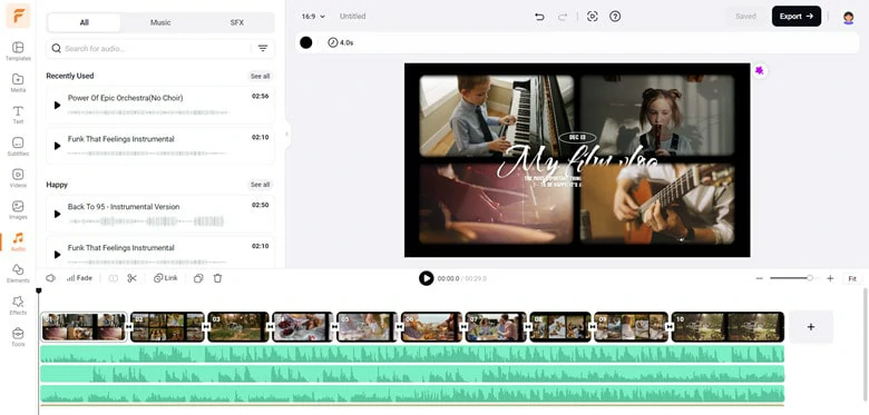 The Best Split-screen Music Video Editor Online - FlexClip
