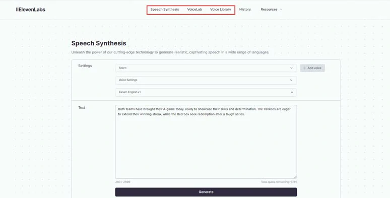 Convert text to expressive sports announcer voices by ElevenLabs