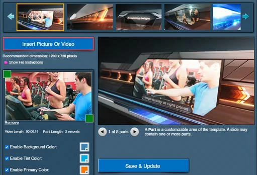 Use MakeWebVideo’s 3D sports intro templates to create 3D sports intro videos