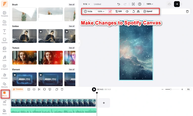 Make Changes to Spotify Canvas