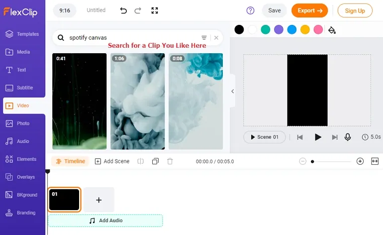 Make Spotify Canvas Video - Step 2