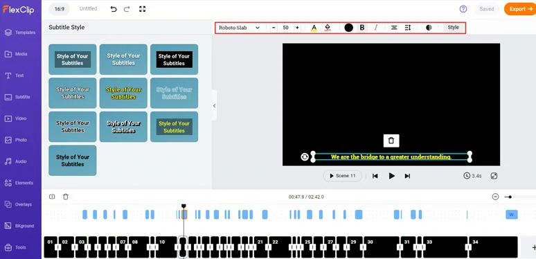 Customize the style of srt subtitle file in the video