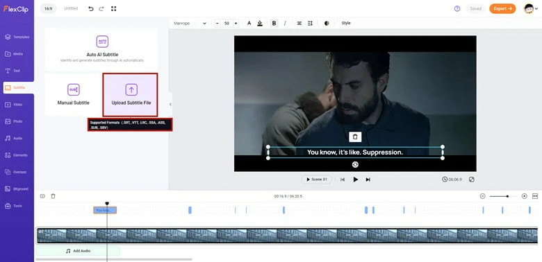 Add Existing Subtitle File to Video