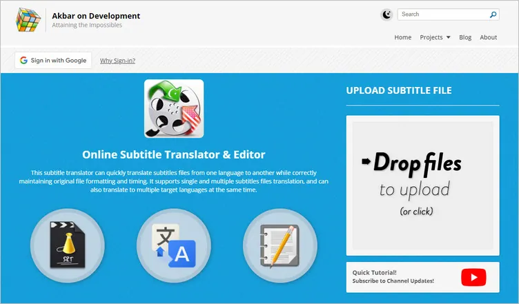 Subtitle File Translator & Editor - Syedgakbar