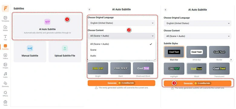 Add YouTube Video to Timeline and Make Setting for Transcription