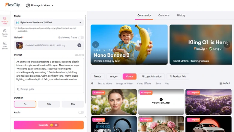 Turn Image to Talking Animation