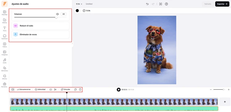 Make a Talking Dog Video Online - Edit Voice