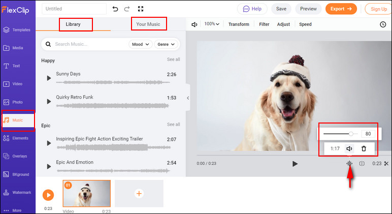 Make a Talking Dog Video Online for Free - Adjust