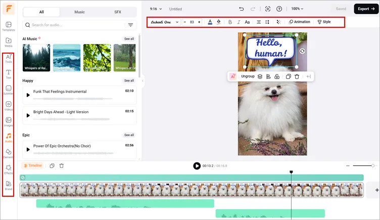 Edit Your Existing Pet Video into a Talking Pet Video - More Edits
