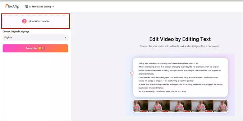 Upload Your Raw Recording