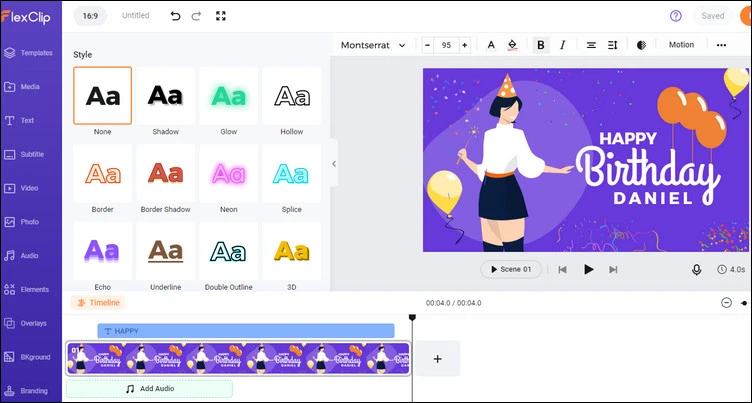 Online Text GIF Maker - FlexClip