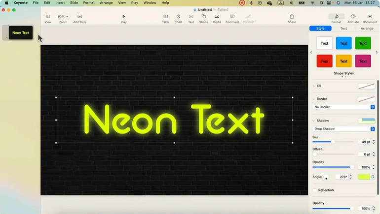 KeyNote Text Intro Maker