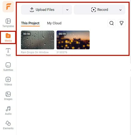 Upload the Desired Video to FlexClip