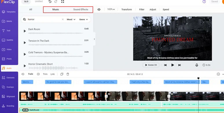 Add royalty-free music and sound effects to audiobooks