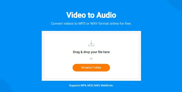 Convert MP4 video to MP3 audio file for free