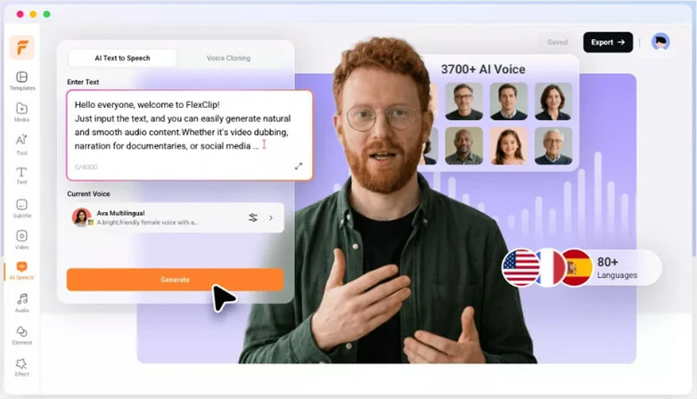 Convert text to realistic AI voices and automatically save them to MP3