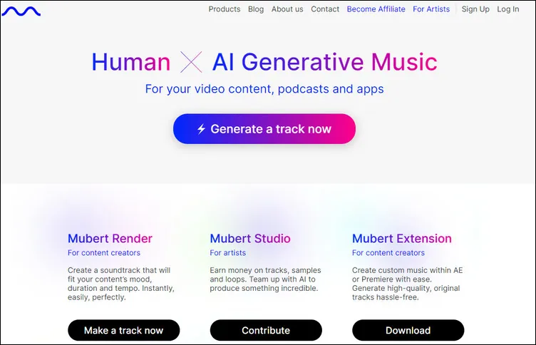 AI Music Generator from Text - Mubert