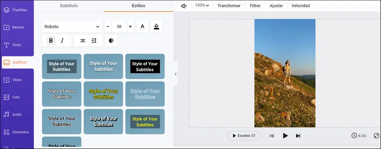 Customize the styles of auto-generated subtitles for Reels