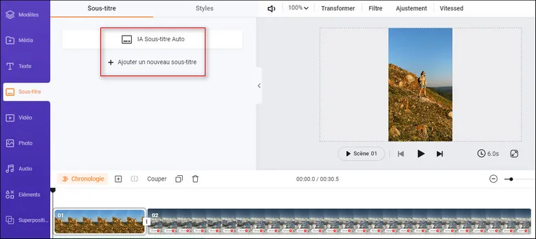 Automatically add subtitles to Reels by FlexClip’s AI subtitle generator with one click
