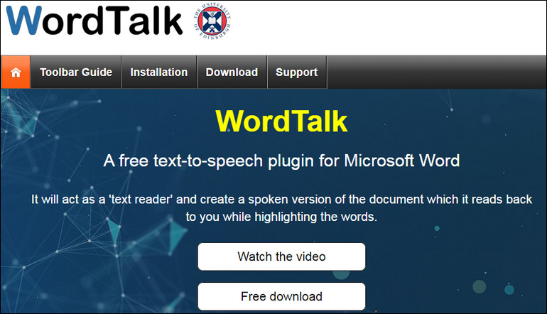 Text to Speech Tool - Wordtalk