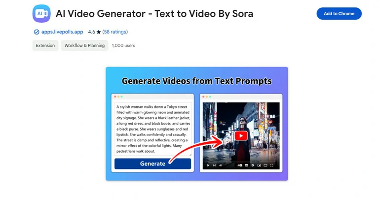AI Text to Video Generator by Sora Overview